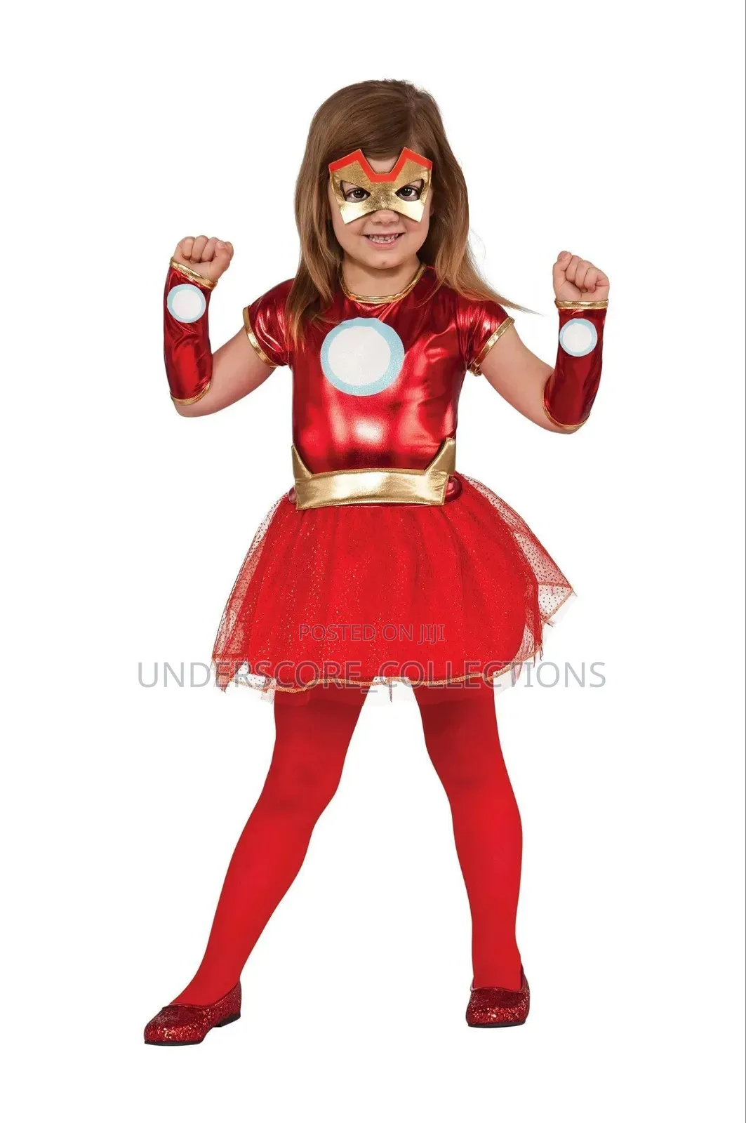 "Iron Girl" or "Lil Iron Lady" Superhero Tutu Dress Costume