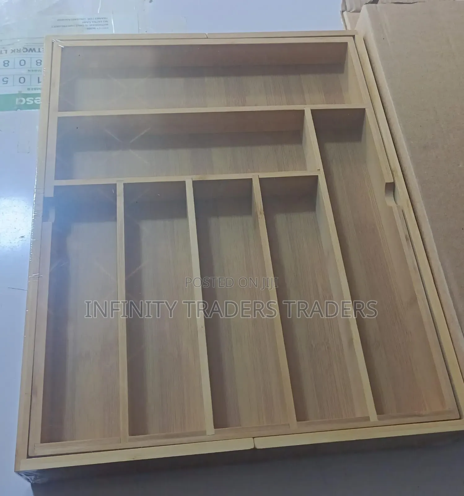 Multifunctional Bamboo Drawer Organizer