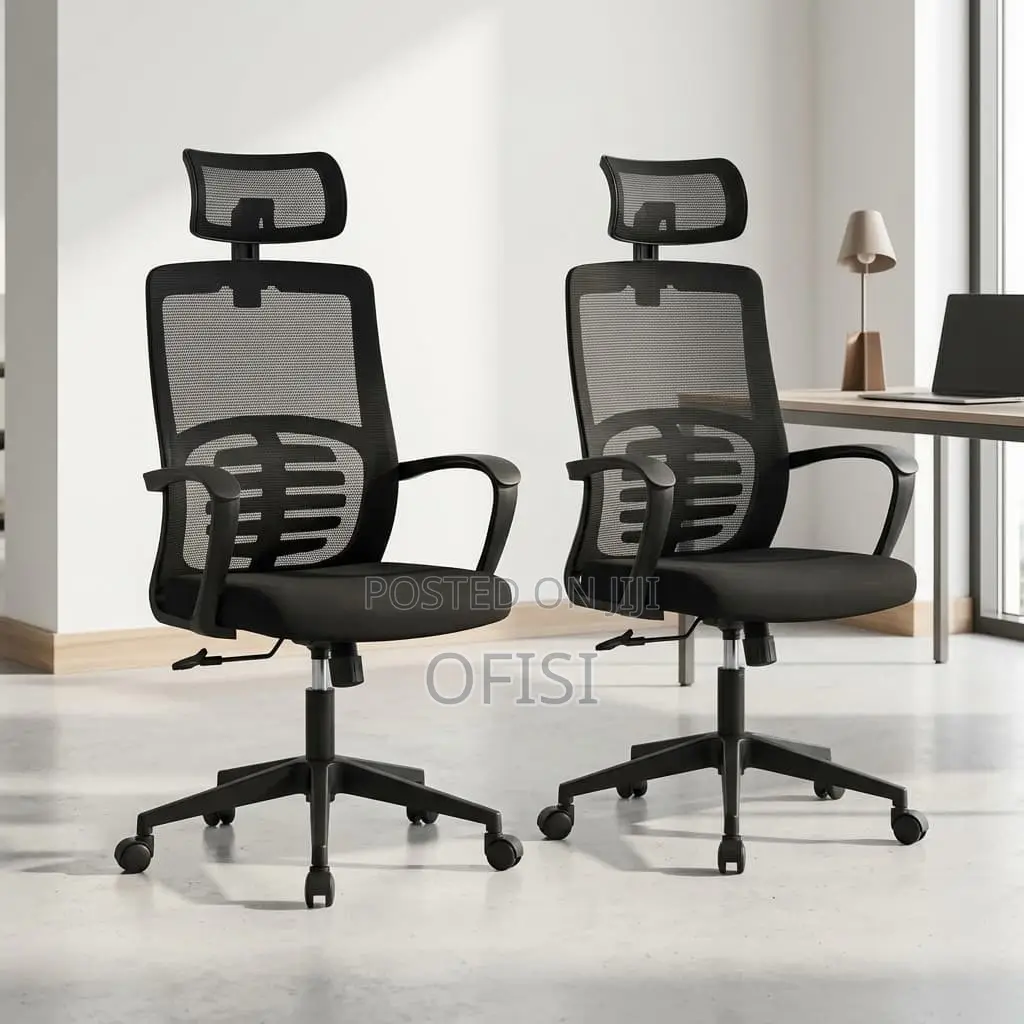 Office Chair; Swivel High-Back Ergonomic Office Seat