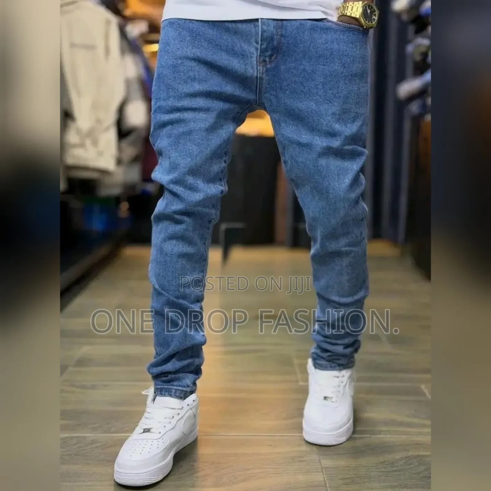 Men Plain Blue Jeans (30-38)
