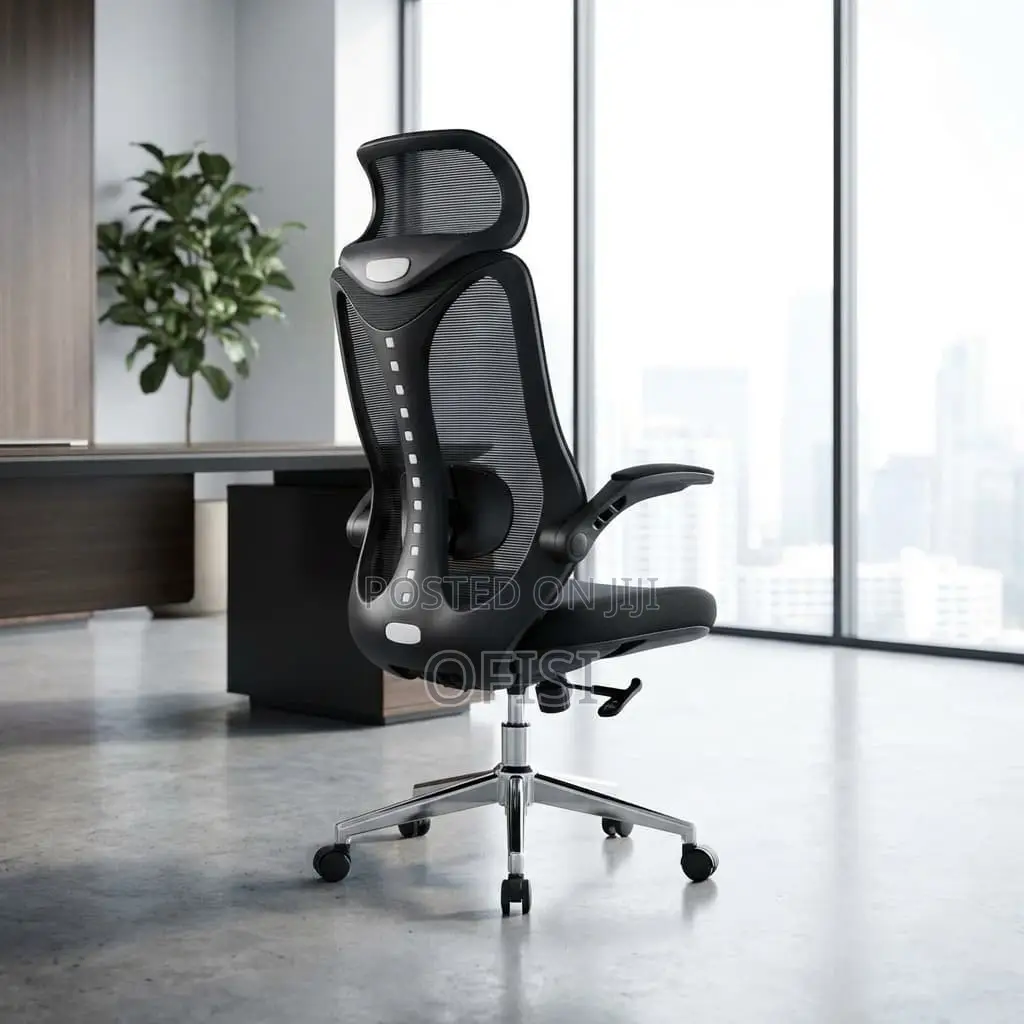 Office Chair; High-Back Mesh Orthopedic Office Chair