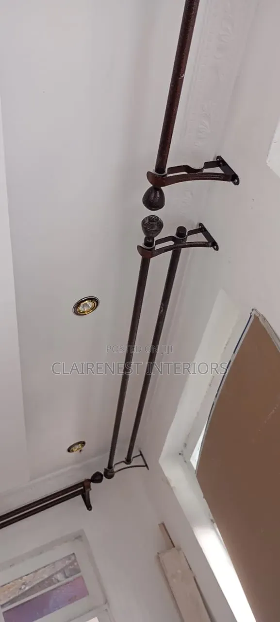 Modern Elegant Powder Coated Window Curtain Rods