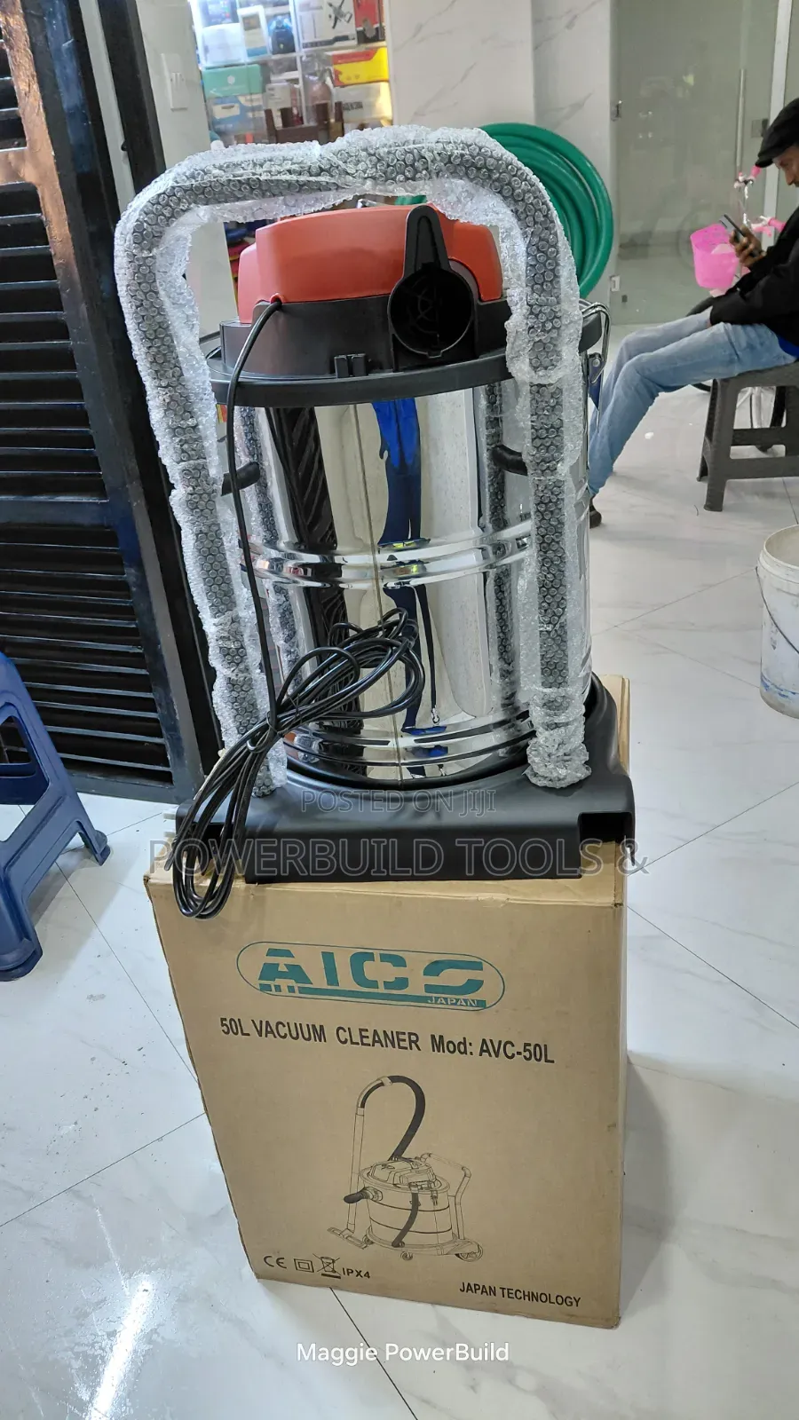 Aico Japan 50L Wet and Dry Vacuum Cleaner, Model AVC-50L 1200W