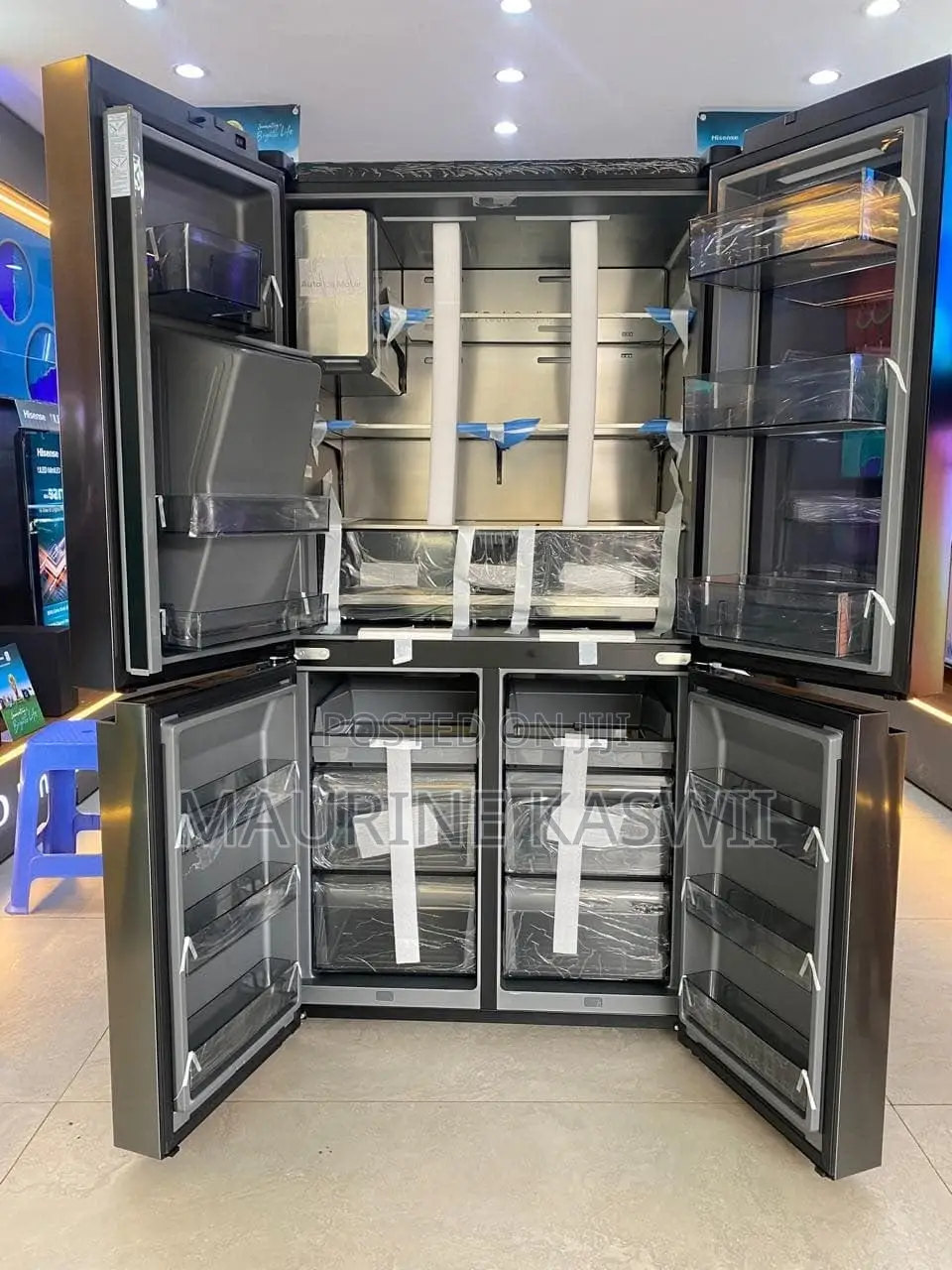 HISENSE REF600DR 615L 4DOOR With Dispenser and Connect Life App