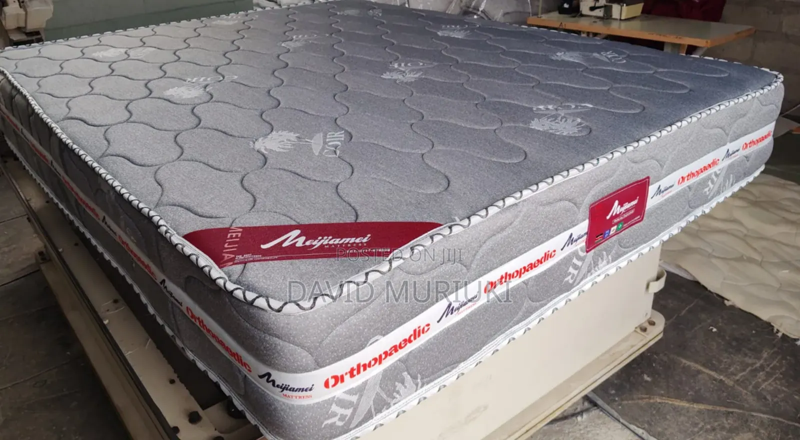 Orthopedic Spring Mattress - Grey, Firm, 35-65kg, 
6*6-10 Inches