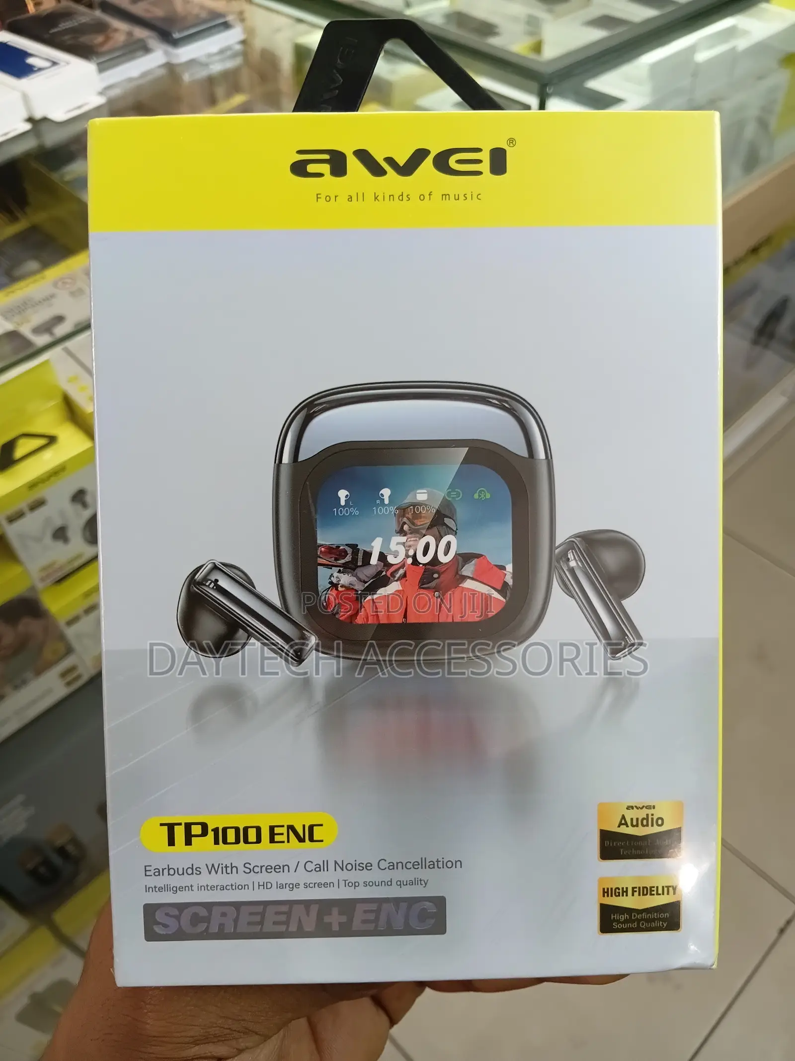 Awei T100 Anc Wireless Bluetooth V5.4 Earphones.