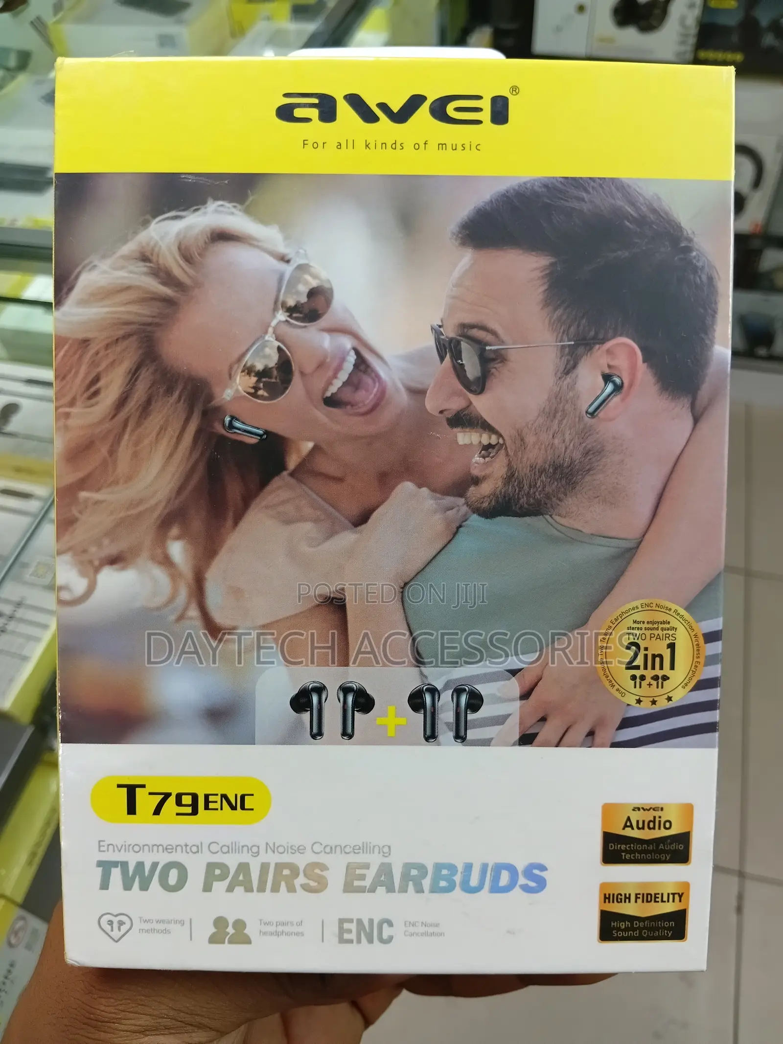 The Awei T79 ENC Two Pairs Earbuds