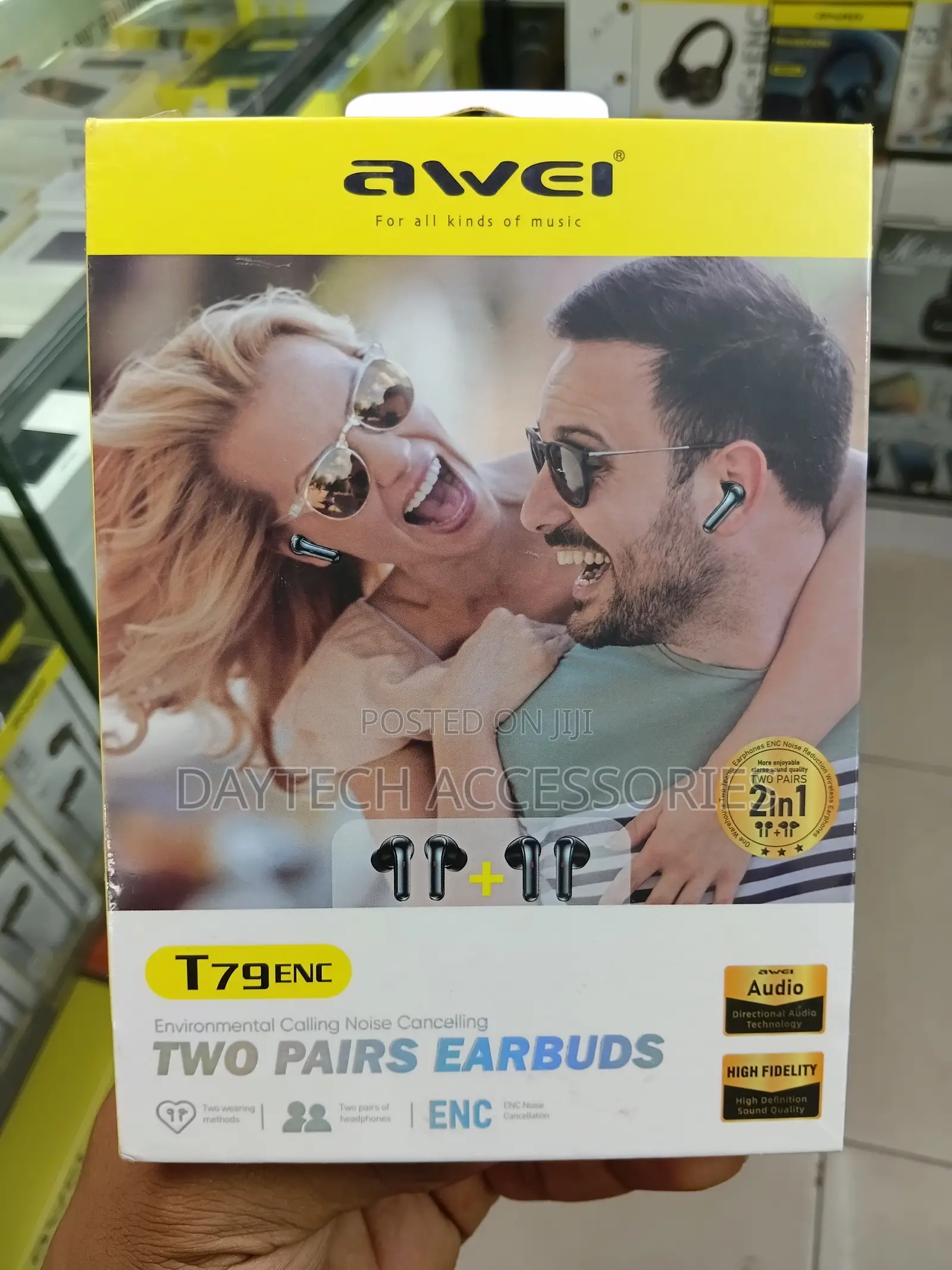 The Awei T79 ENC Two Pairs Earbuds