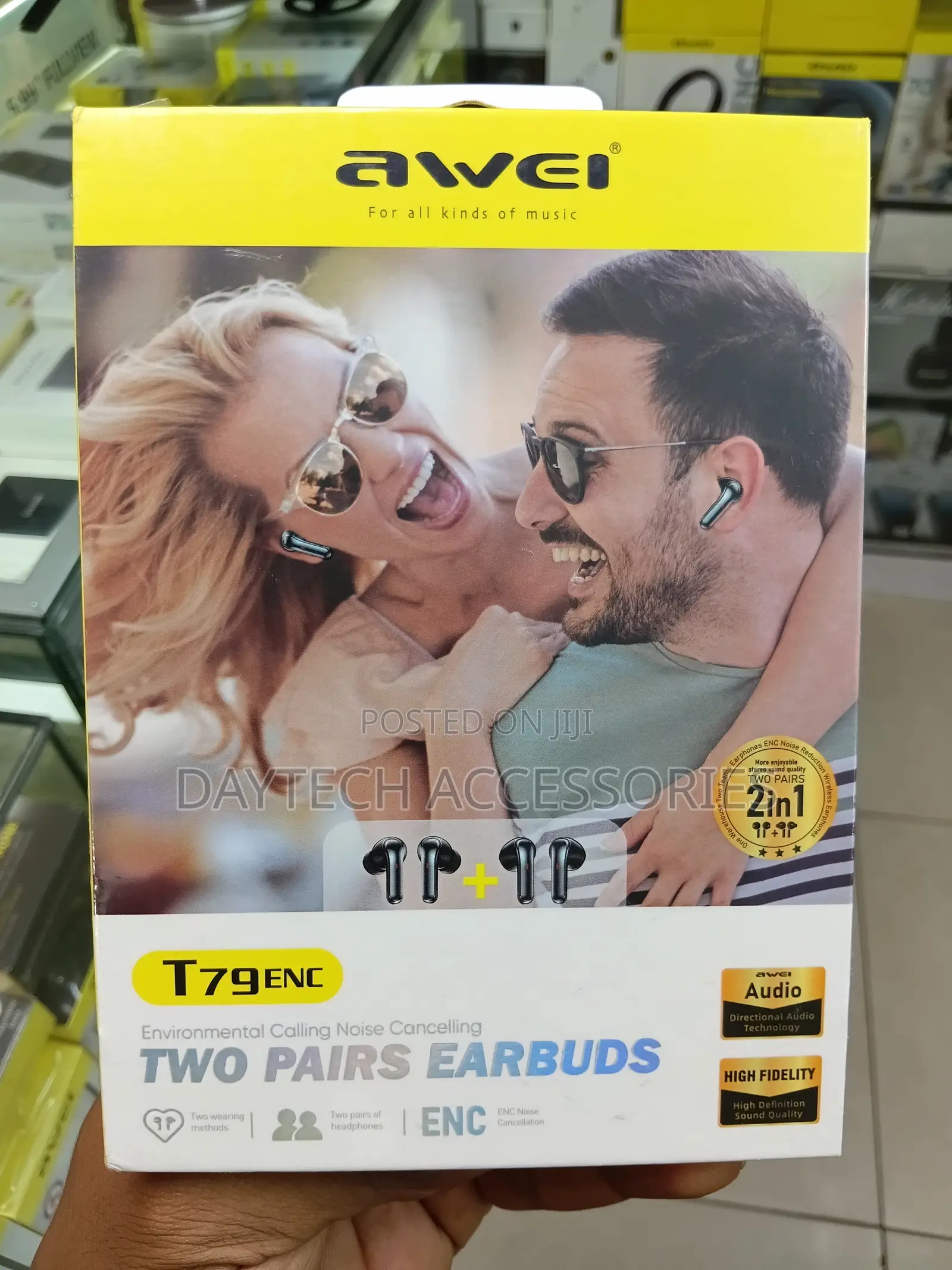 The Awei T79 ENC Two Pairs Earbuds