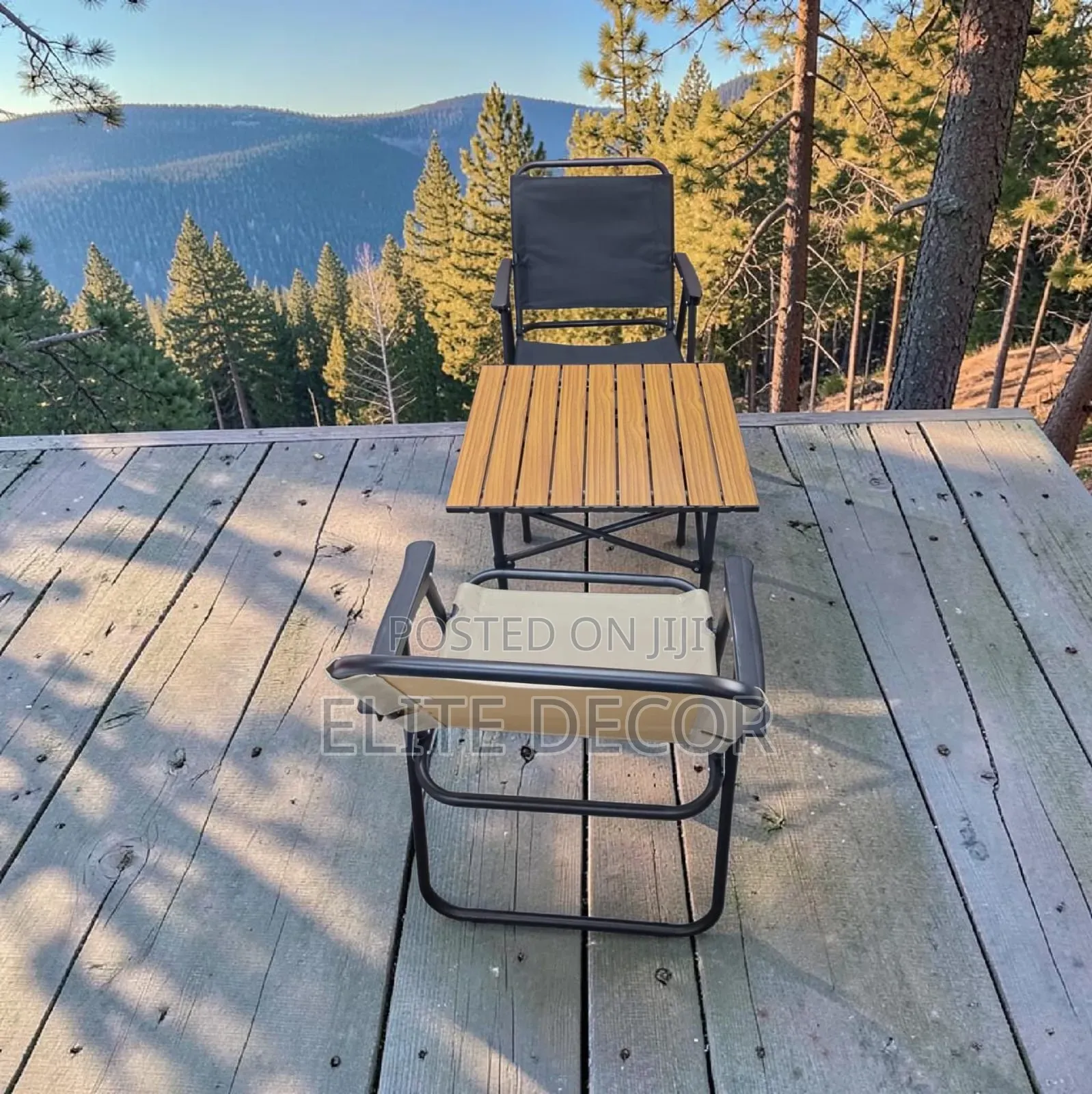 Camping Foldable Chair –Lightweight Portable Outdoor Chair Metal Flame