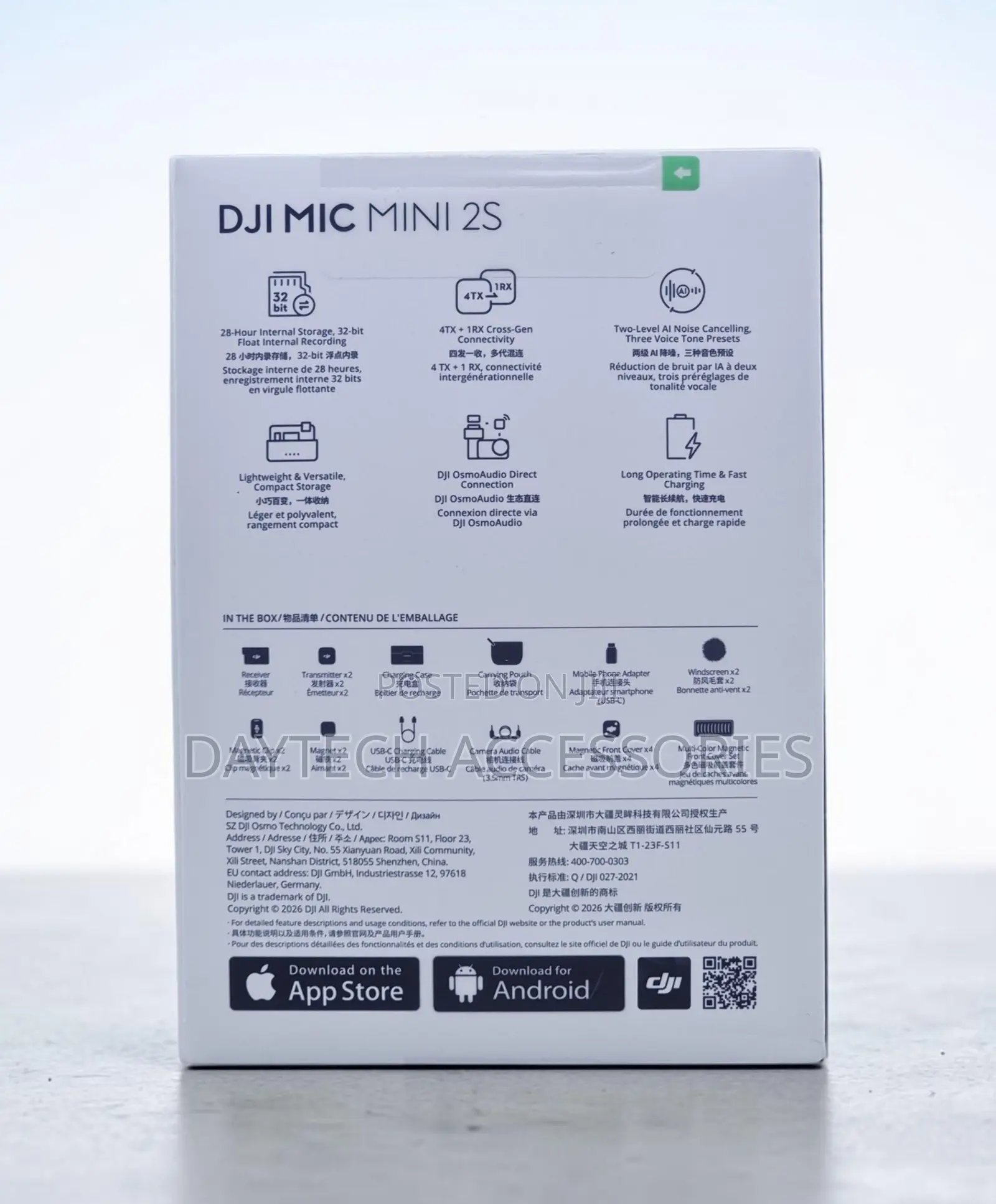 DJI Mic Mini 2S Compact Wireless Microphone System With 32-Bit Float.