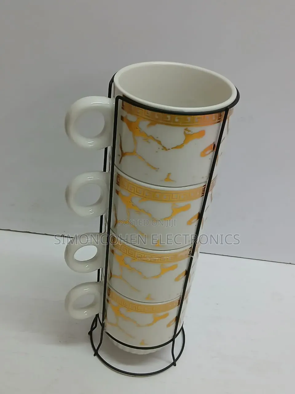 320ml Creative Space Saver Coffee Cups With Stackable Stand
