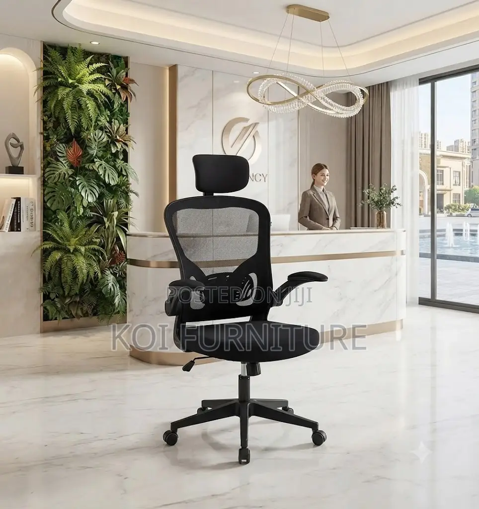 Office Chairs; Ergonomic High Back Orthopedic Style Office Chairs