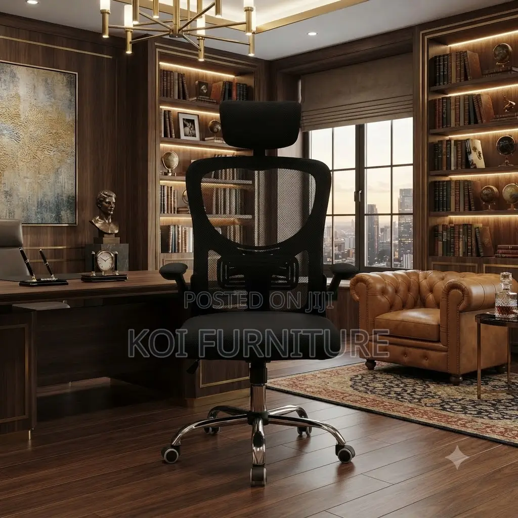 Office Chairs; Ergonomic High Back Orthopedic Style Office Chairs