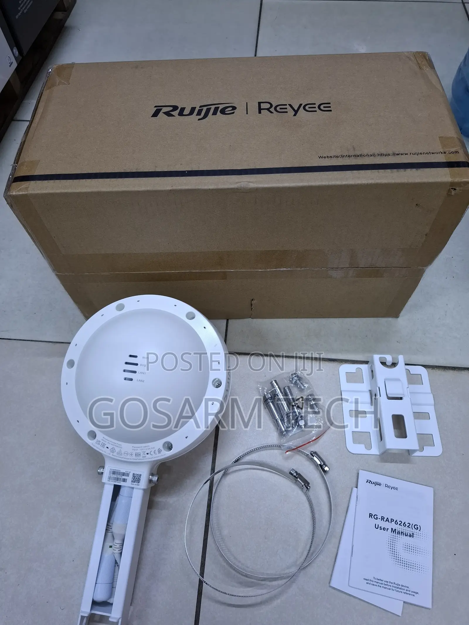 Ruijie Reyee RG-RAP6262G Outdoor Wi-Fi 6 Access Point