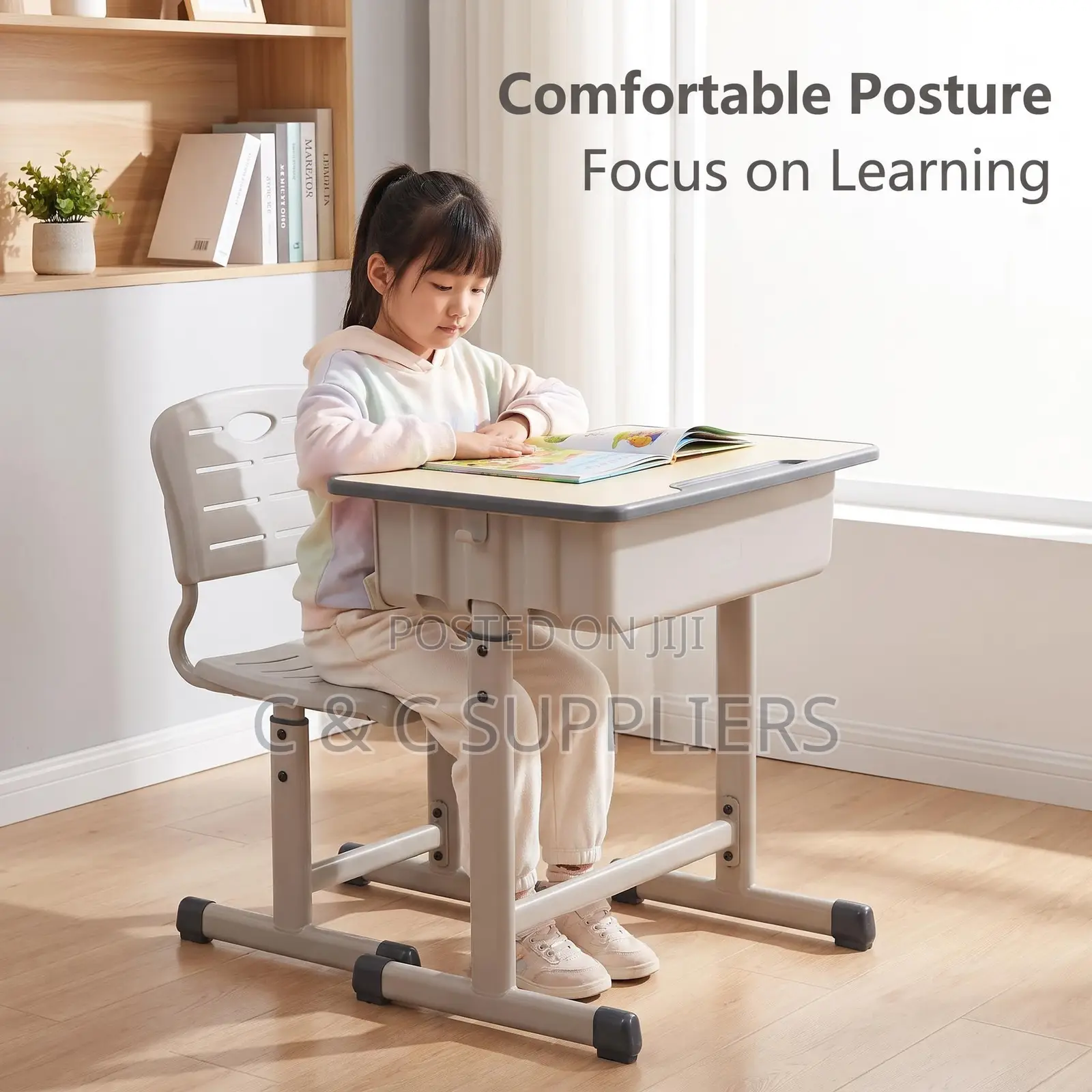 Modern Learning Kid's Desk and Chair Set