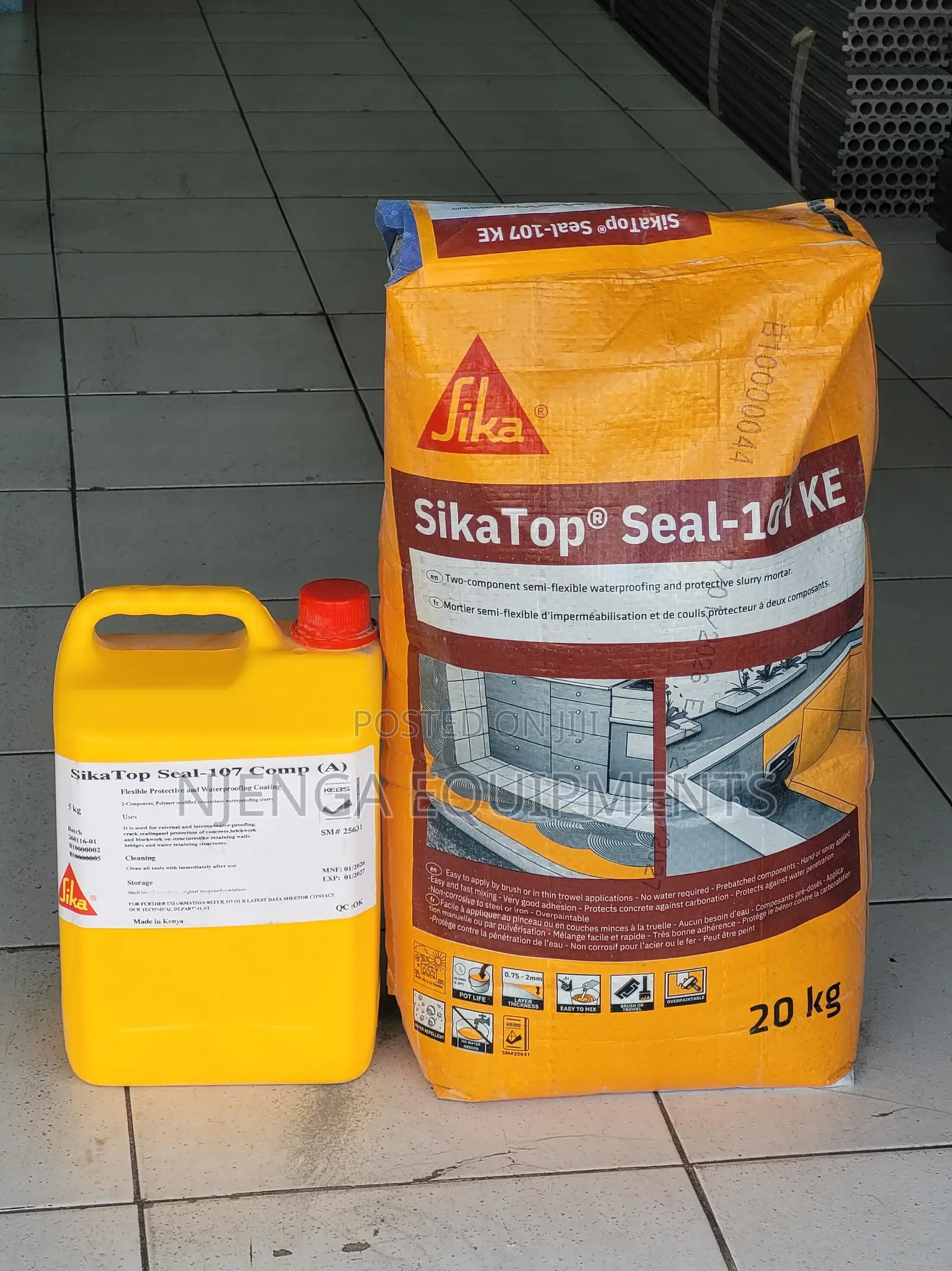 SikaTop Seal-107 KE Waterproofing Kit (25kg Set)