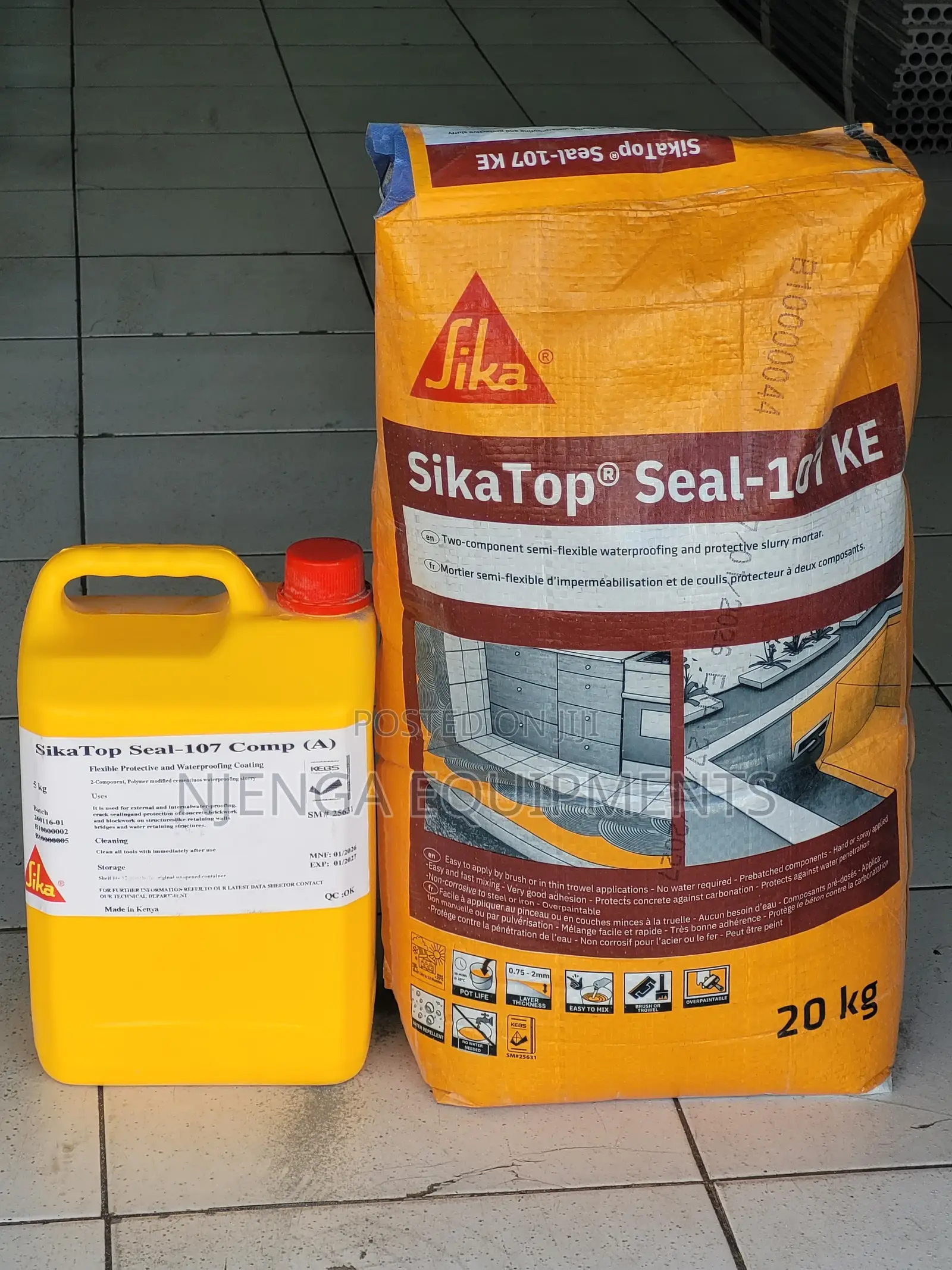 SikaTop Seal-107 KE Waterproofing Kit (25kg Set)