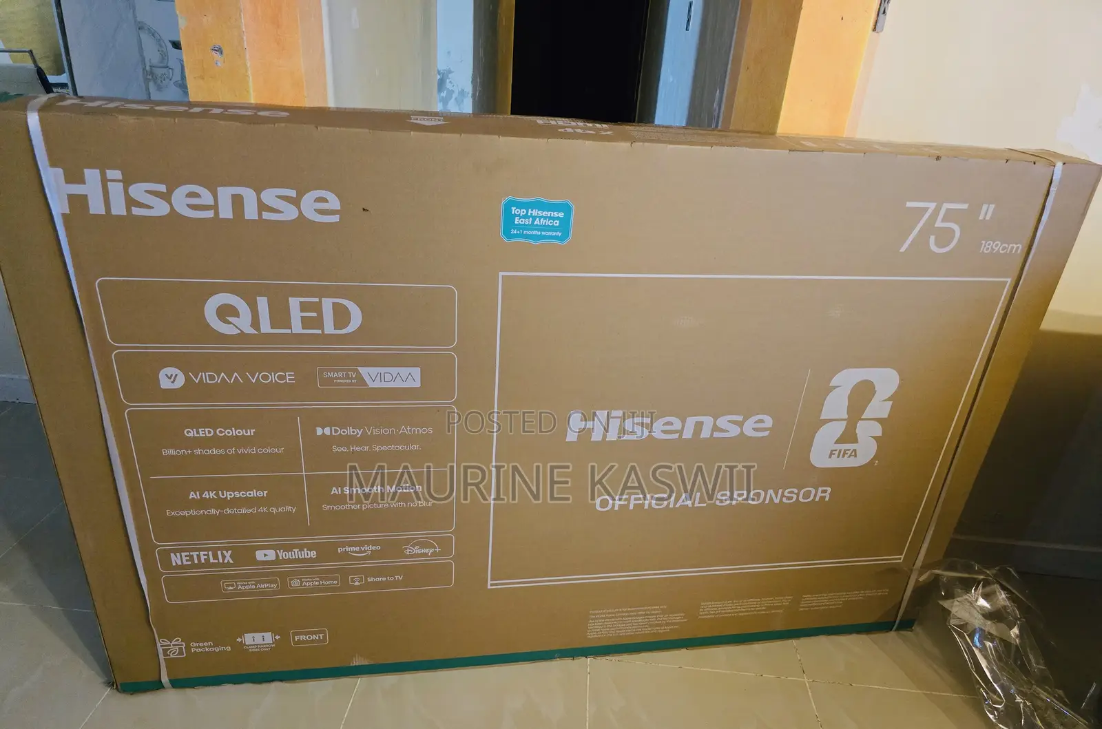 Hisense Qled 75” Inch Smart 75q6 Ai Upscalersponsored by Fifa