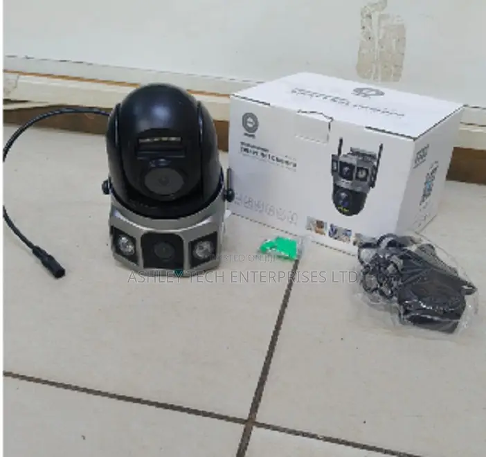 Ultra HD Dual Lens PTZ Camera – AC Powered WiFi CCTV