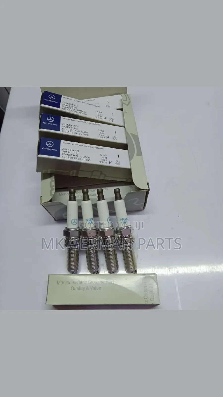 Genuine Spark Plugs for Mercedes Benz.