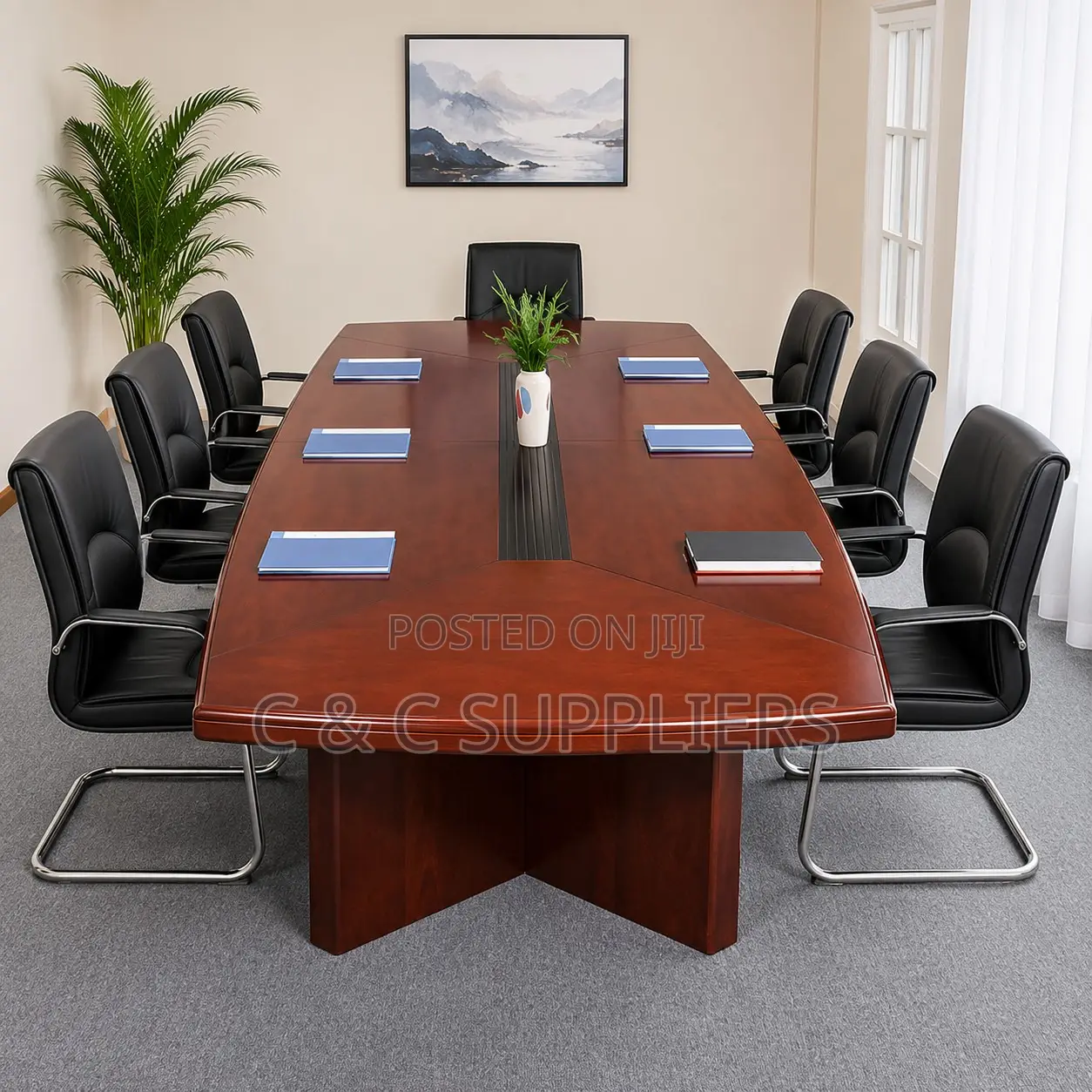 Mahogany Board Meeting Table-2.4m