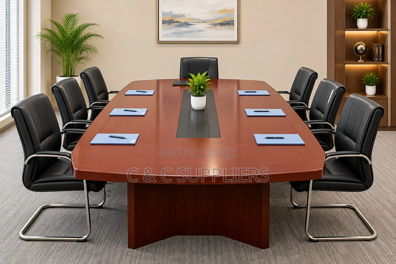 Mahogany Board Meeting Table-2.4m