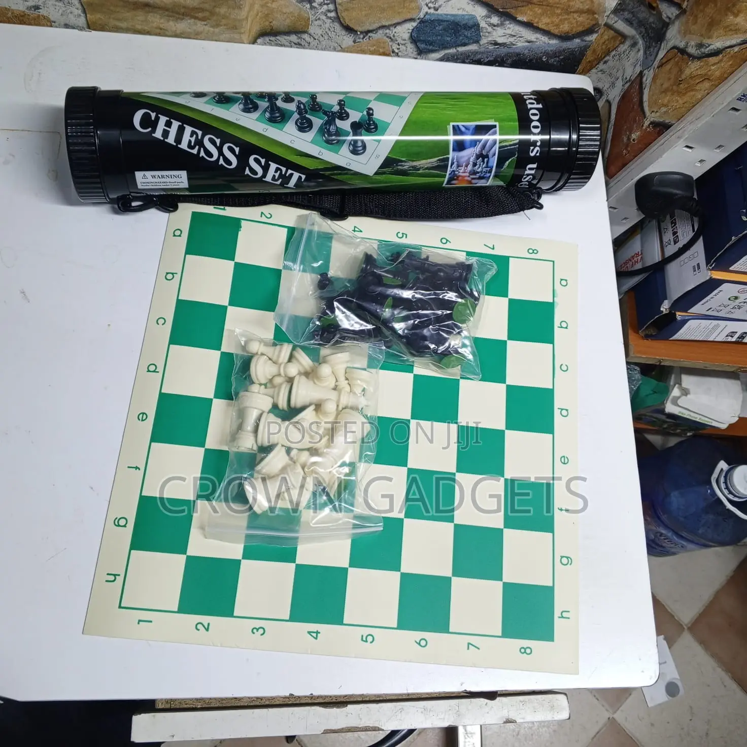 Travel Chess Set 50x50cm Vinyl Board for Adults Kids