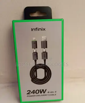 Infinix 240W PD 4-in-1 Braided Fast Charging Cable