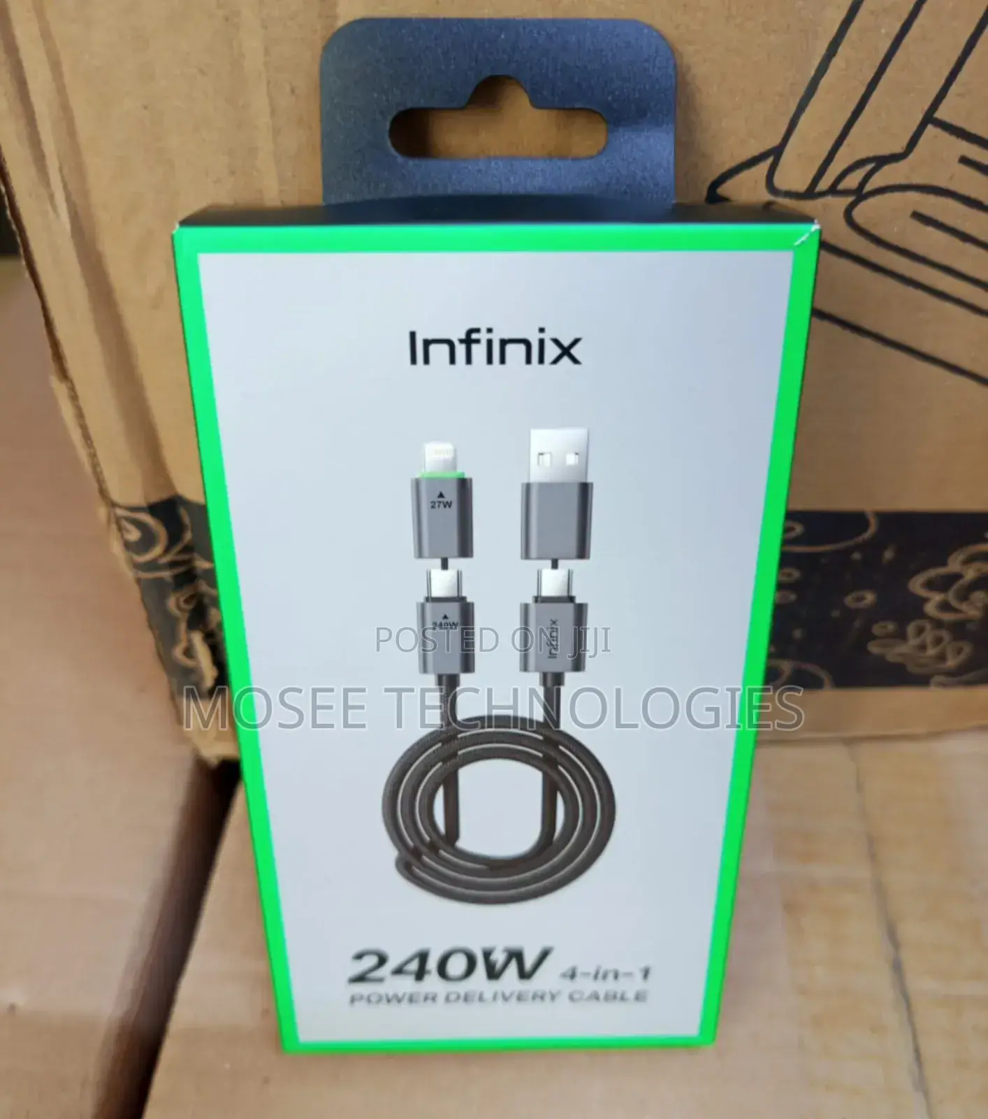 Infinix 240W PD 4-in-1 Braided Fast Charging Cable