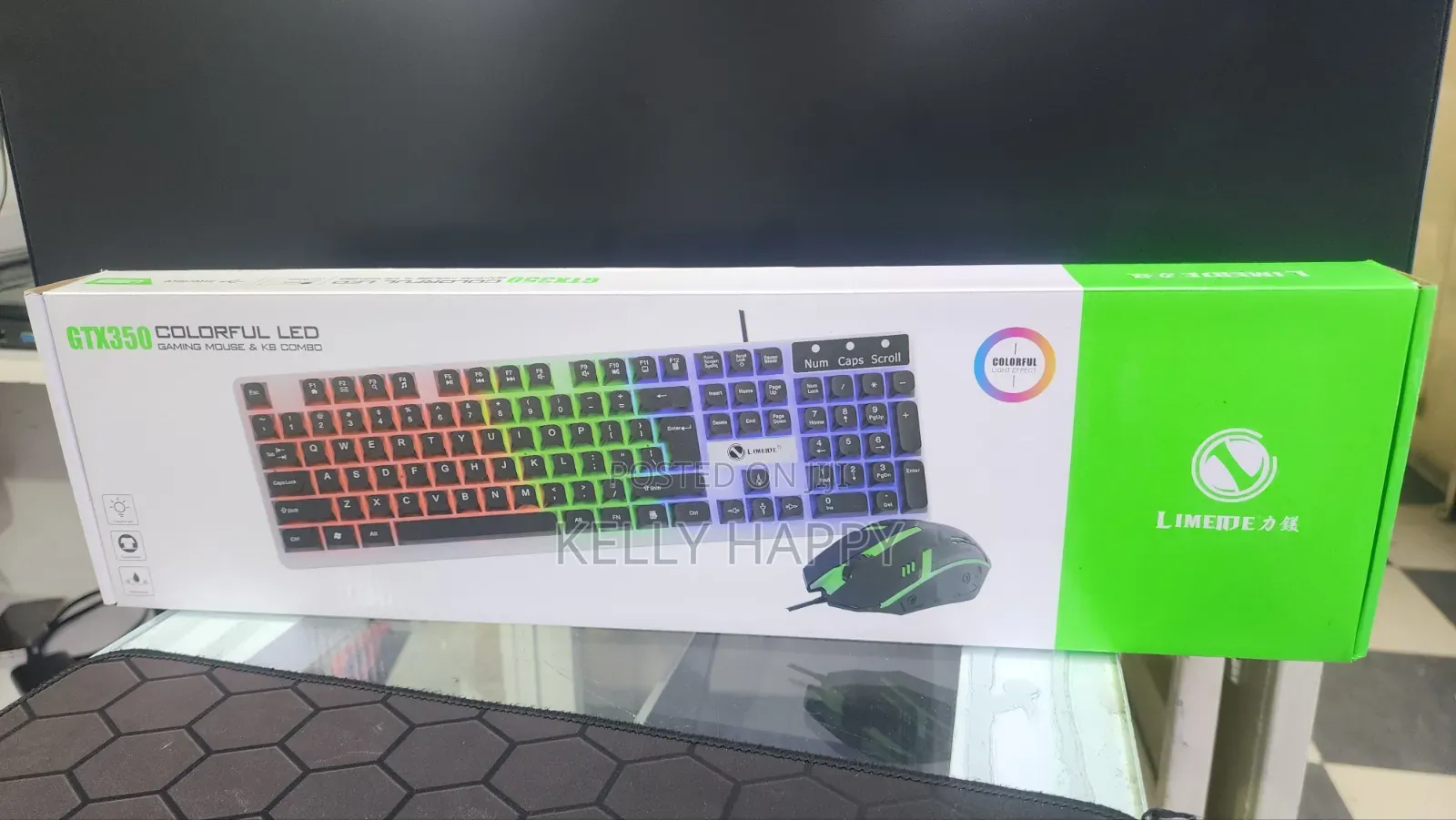 Gtx350 Colorful Led Gaming Keyboard and Mouse