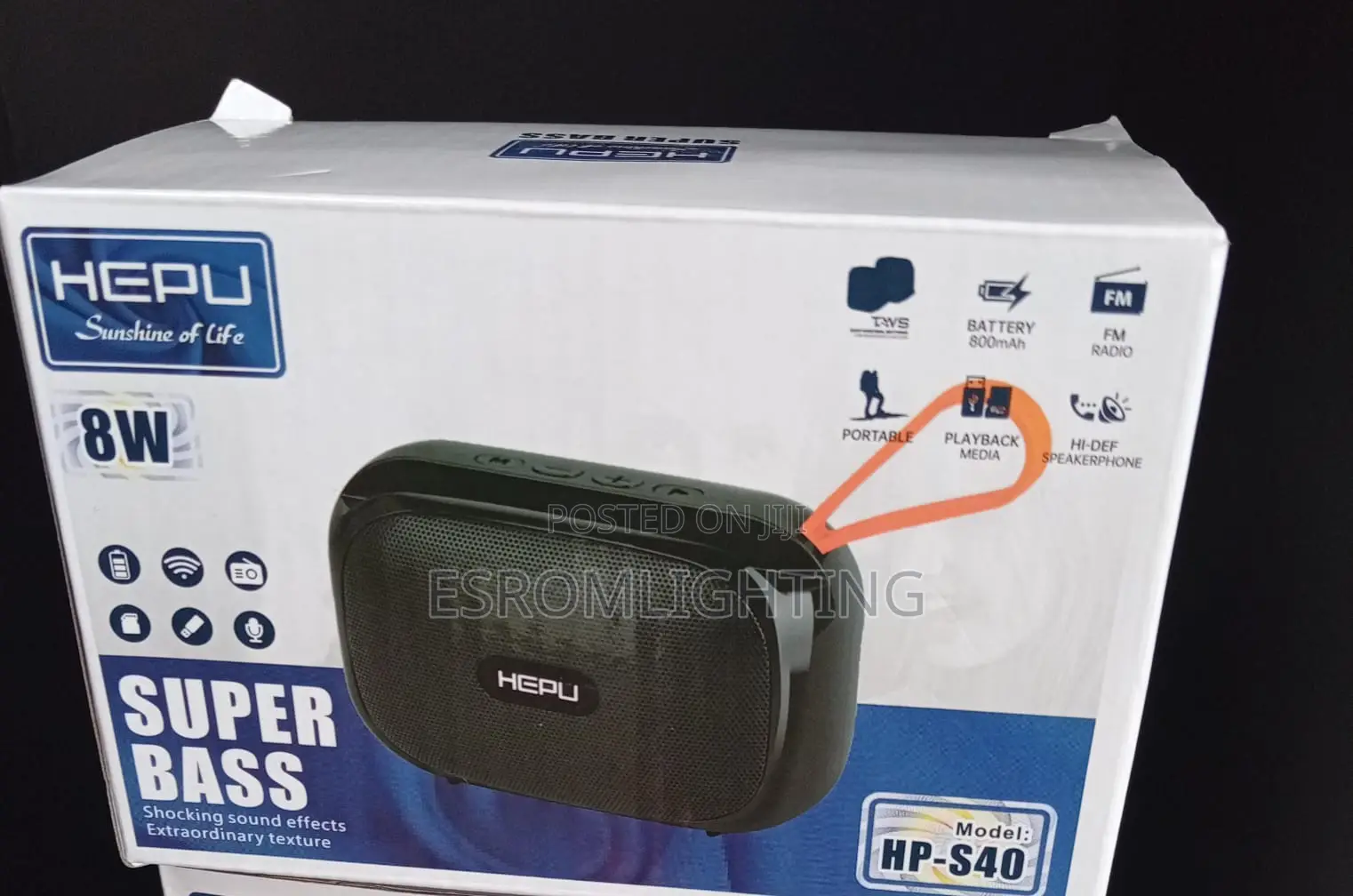 Hepu HP-S40 8w Bluetooth Speaker – Only Kes 1,500!