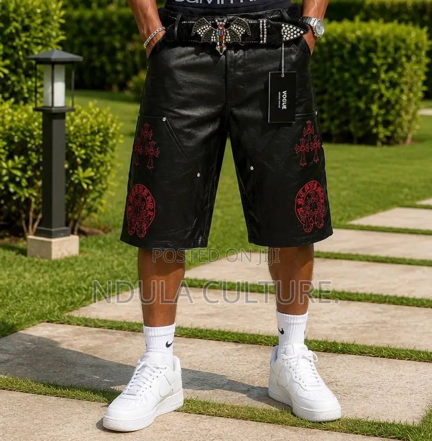 Chrome Hearts Leather Shorts