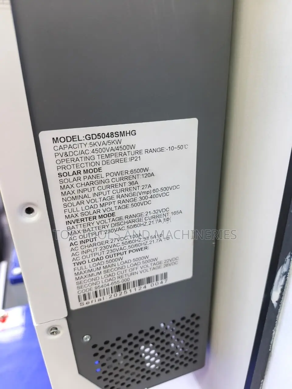 Solar Nyumbani 5Kva 5000 Watts 24V 120 Amps Hybrid Solar Inverter