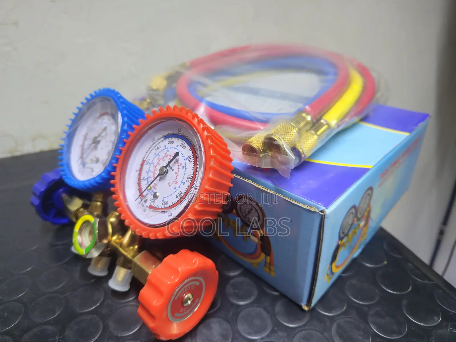 Manifold Gauge Complete Set With Charging Pipes | HVAC Tool Kit