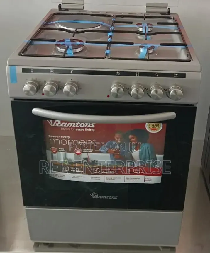 50*55 Ramtons 3G+1E SILVER Standing COOKER- RC/906
 at 27500