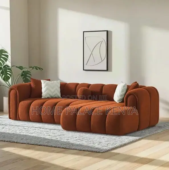Home Sofa: Bella Burnt Orange Oversize Sofa