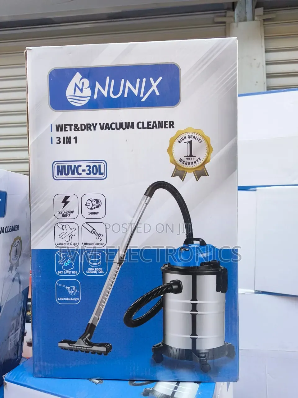 Nunix NUVC-30 30L 3 in 1 Wet and Dry Vacuum Cleaner