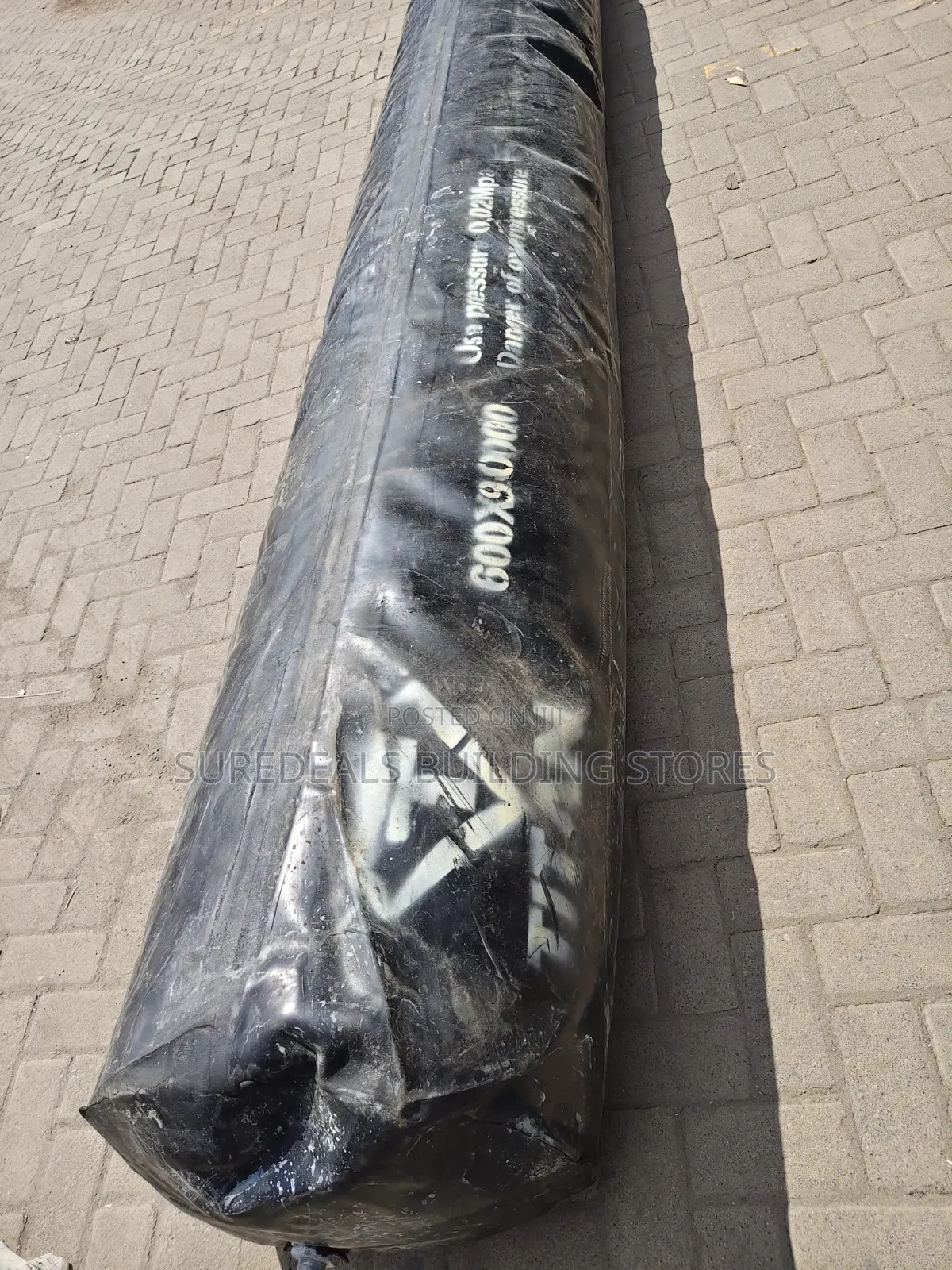 Rubber Inflatable Culvert Balloon *600 × 9000mm *.