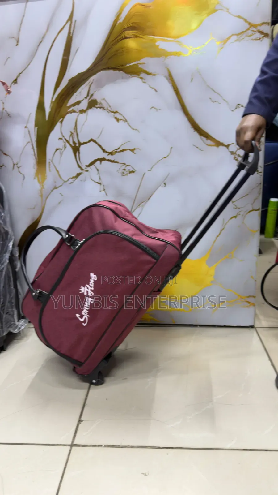 Maroon Trolley Travelling Bag