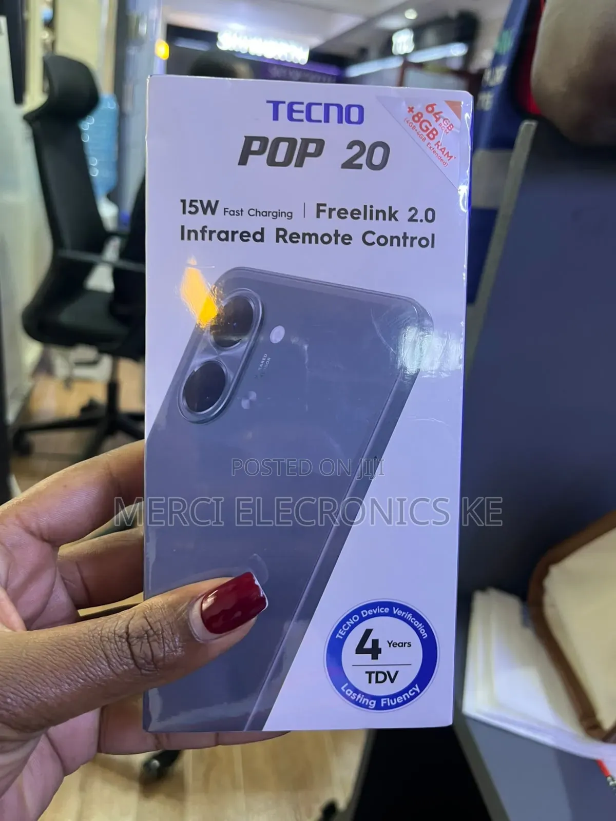 New Tecno Pop 20 128 GB Black
