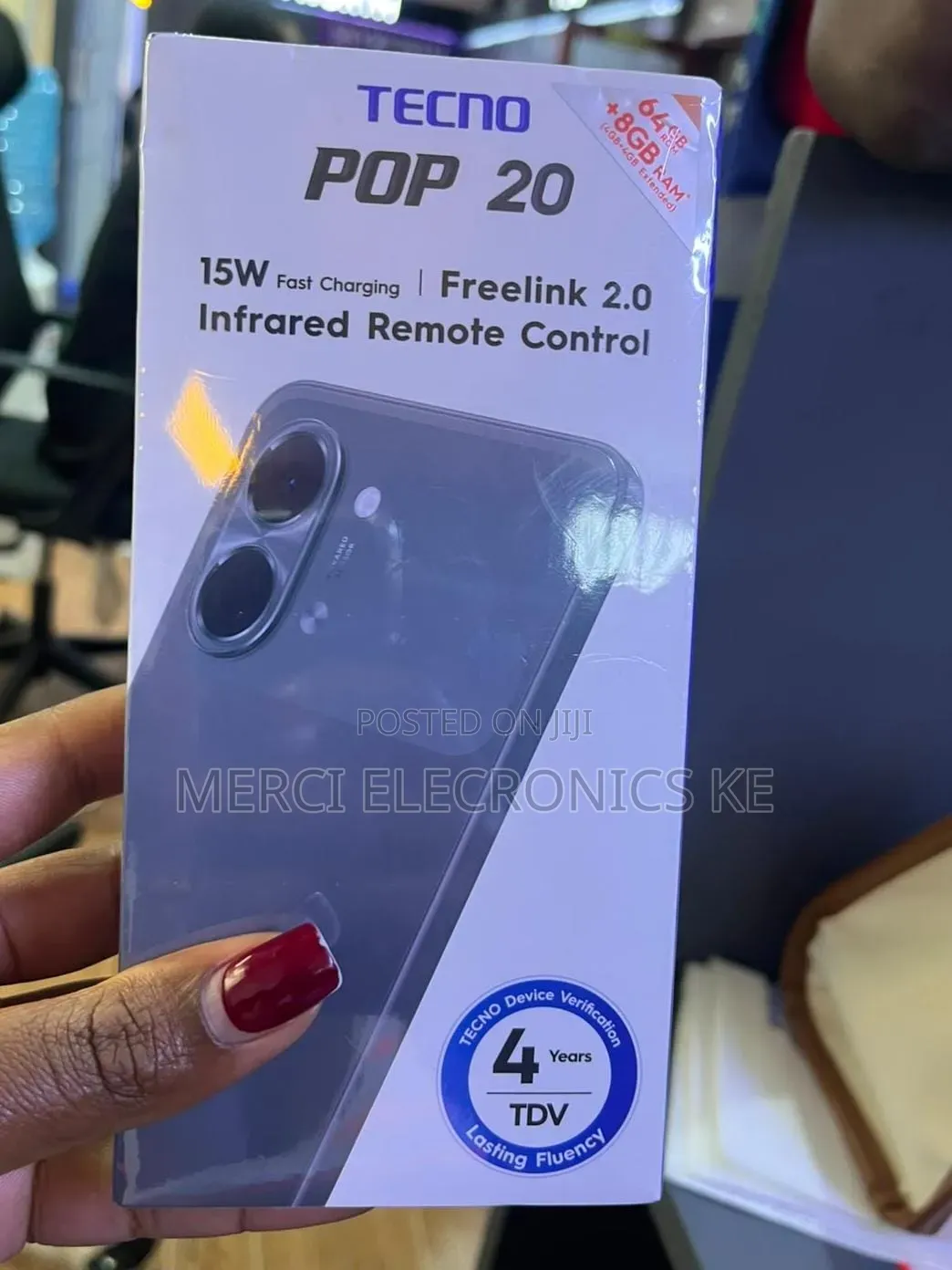 New Tecno Pop 20 128 GB Black