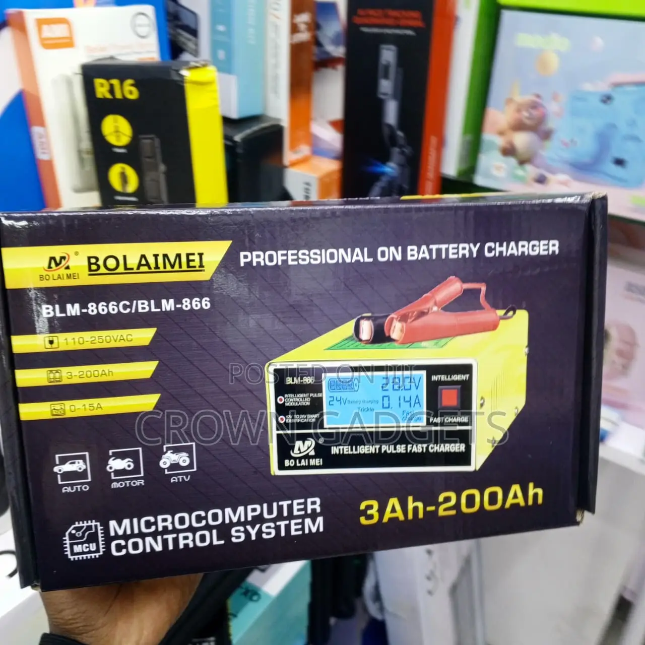 BLM-866C Digital Battery Charger for Lead Acid Batteries