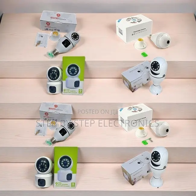 Modern Rotating Single Dual Lens Wifi Bulb Cameras-Wholesale Price