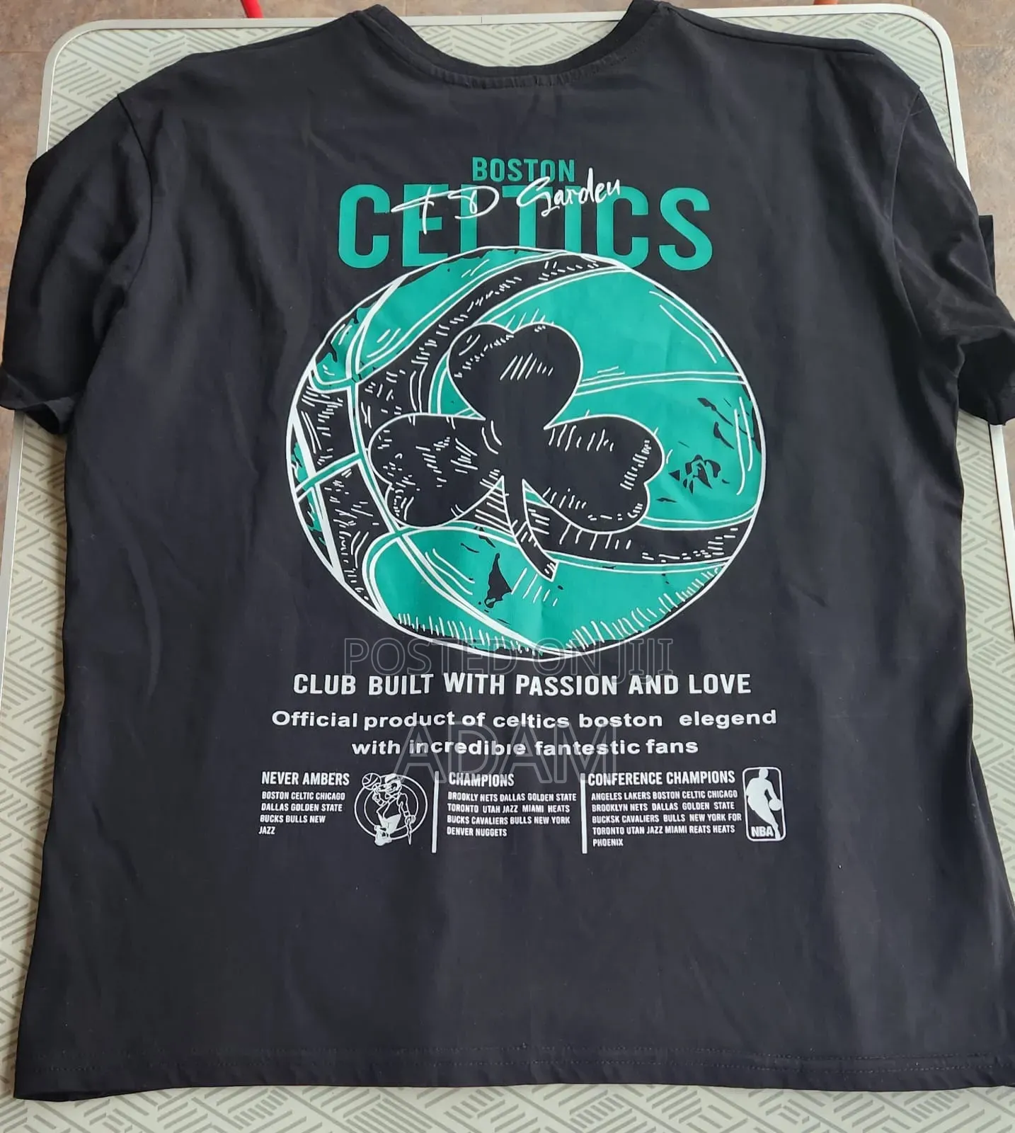Boston Celtics Black Graphic T-Shirt