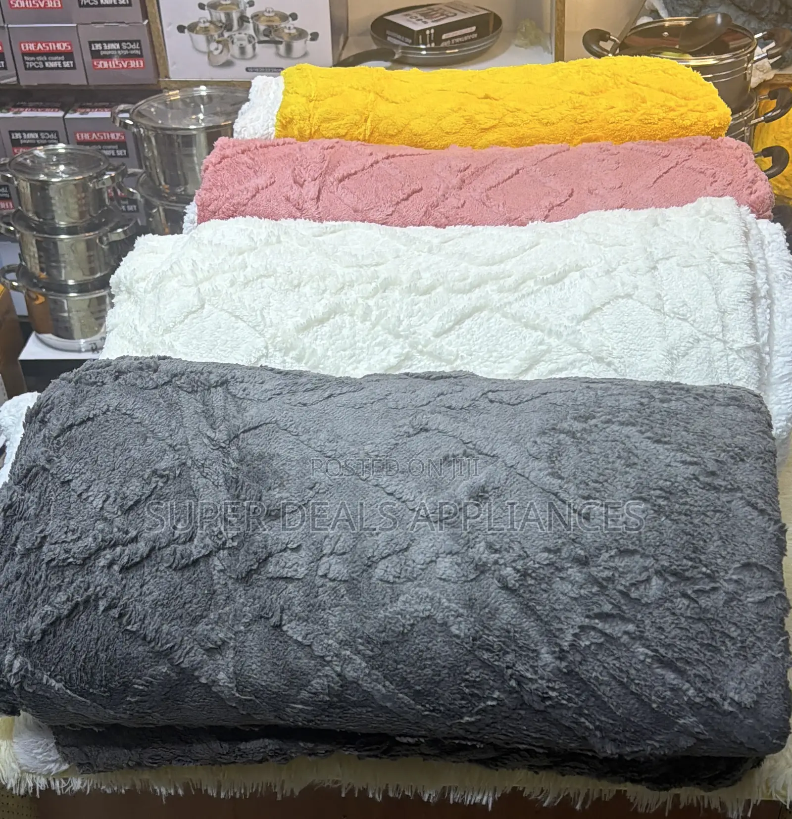 2 Sided Plain Sharper Blanket