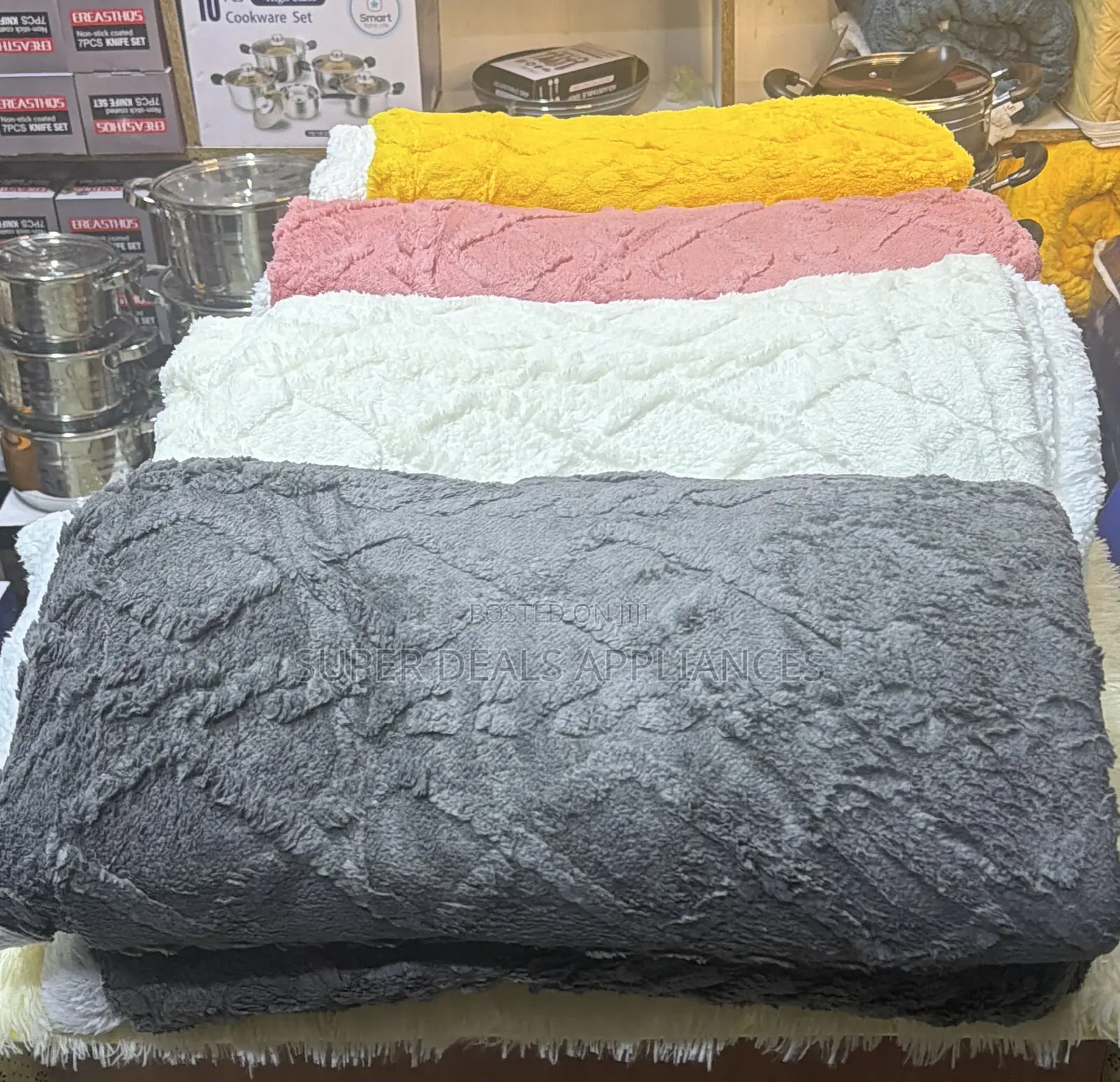 2 Sided Plain Sharper Blanket