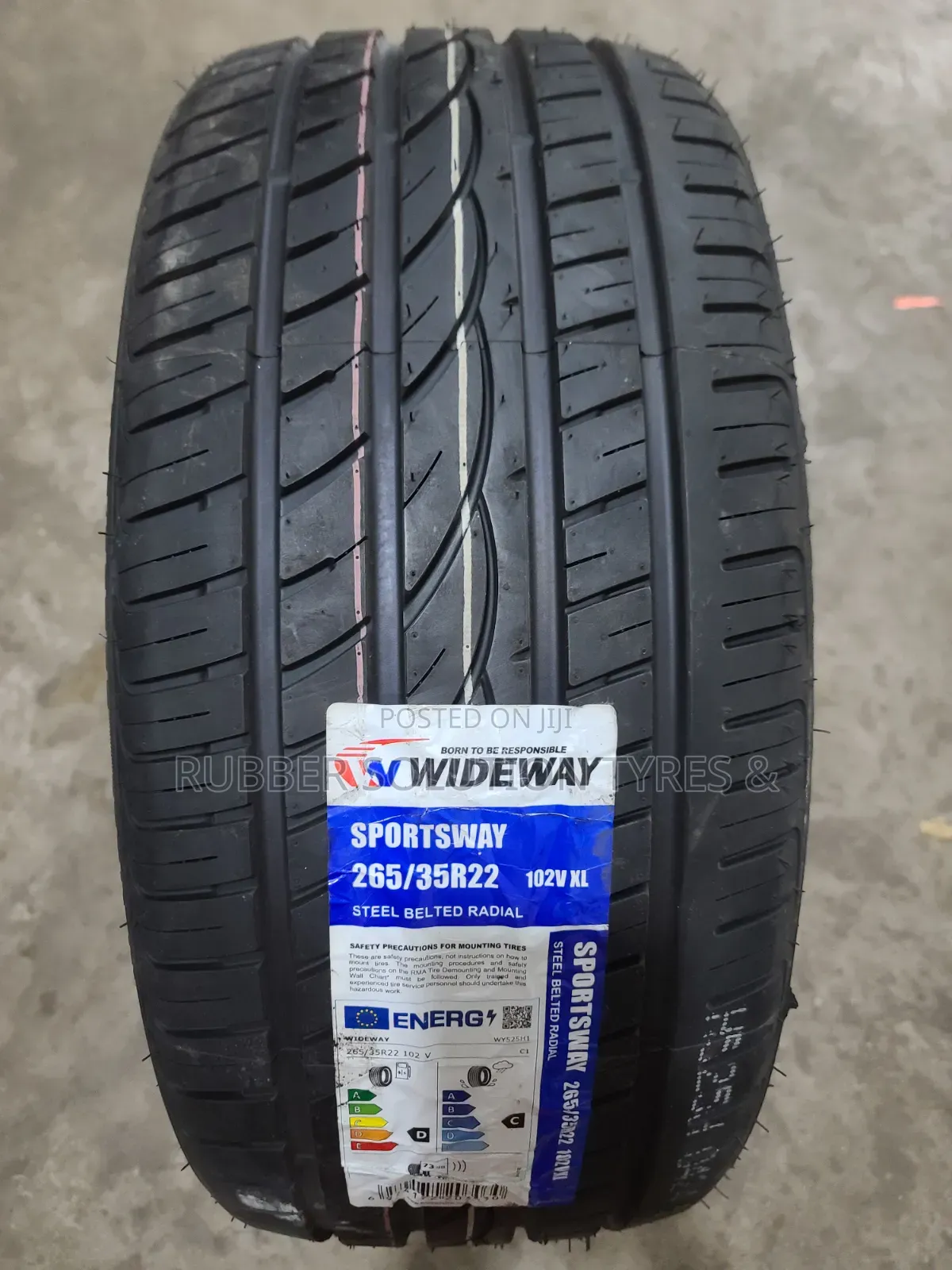 265 /35 R22 Wideway Tyres 102v Xl Sportsway