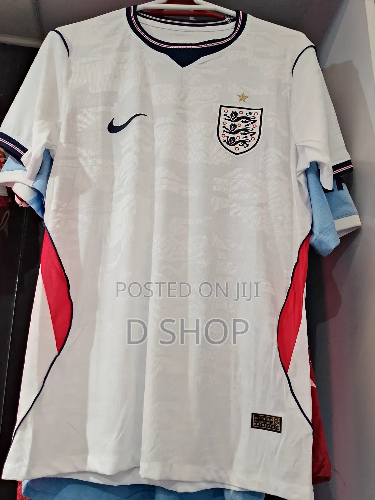 England National Football Jersey Home Jersey