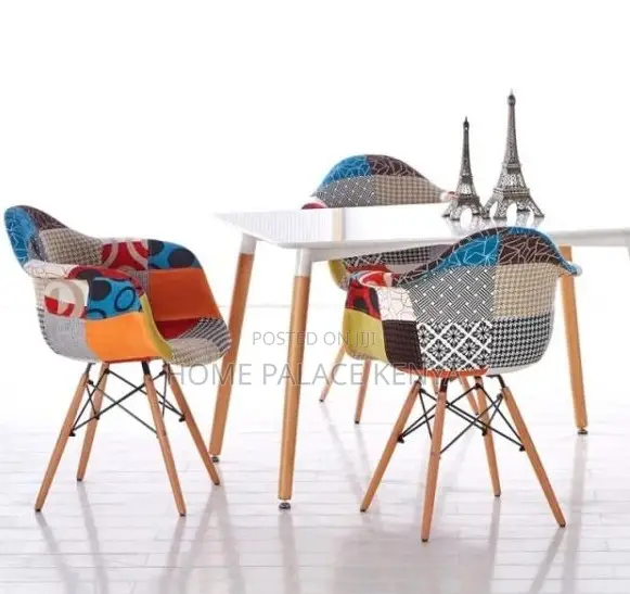 Home Chair: Tribal Artistic Fabric Patchwork Dining Chair